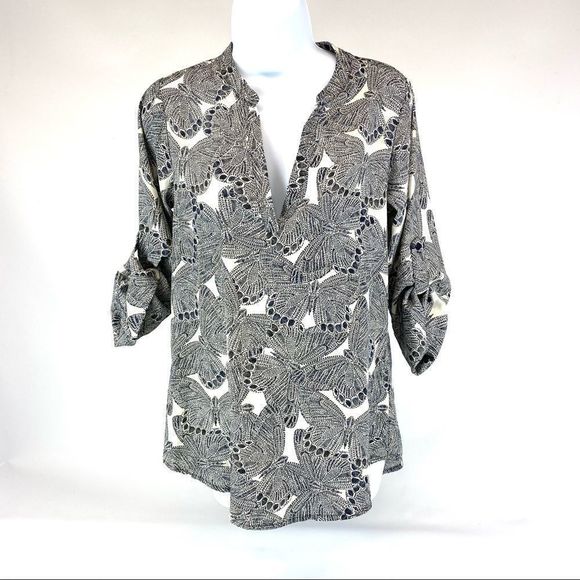 Maison Jules butterfly print top  xs - Picture 5 of 11